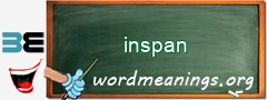 WordMeaning blackboard for inspan